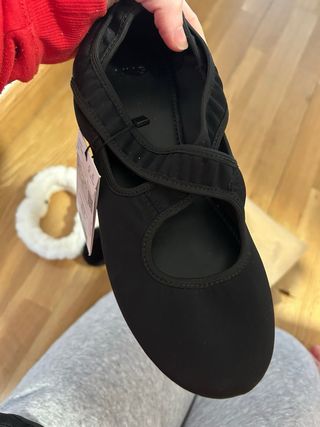 Manoletinas Mango Talla 36 Negras