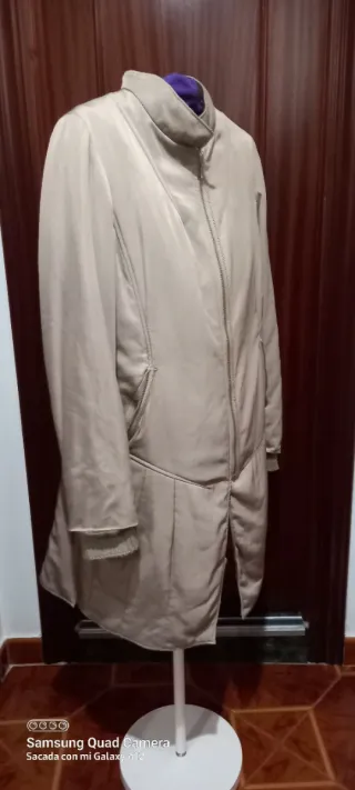 Gabardina Beige Mujer Talla L