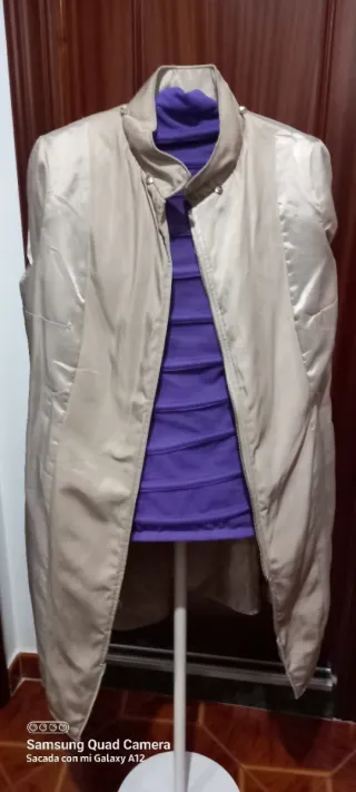 Gabardina Beige Mujer Talla L