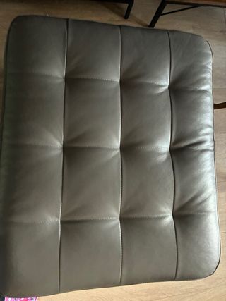 Sofá 3 plazas LANDSKRONA IKEA GRIS y REPOSAPIES