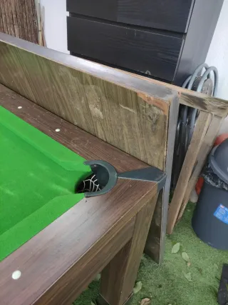 Mesa de billar para reparar