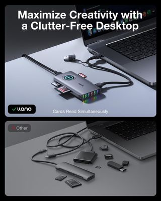 NUEVO - Lector Tarjetas Llano Tipo A/B USB-C