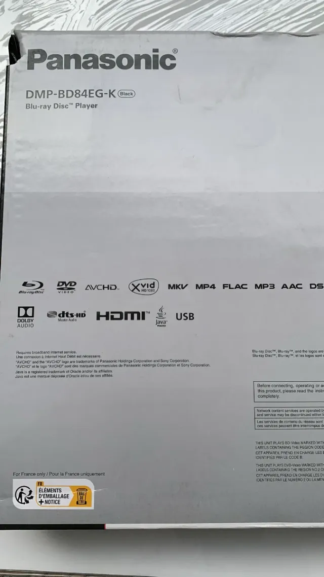 Reproductor Blu-ray Panasonic DMP-BD84