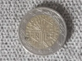 Moneda 2 euros Francia 1999 con errores