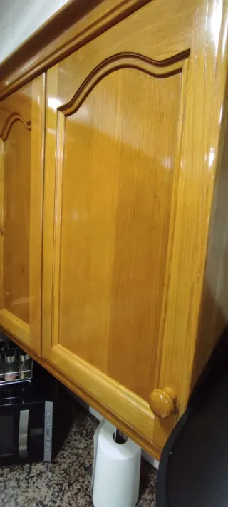 Muebles de cocina de madera de roble