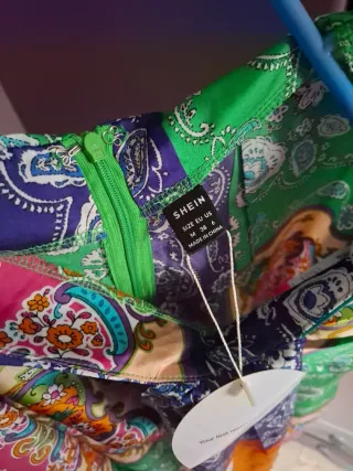 Falda pareo midi SHEIN multicolor