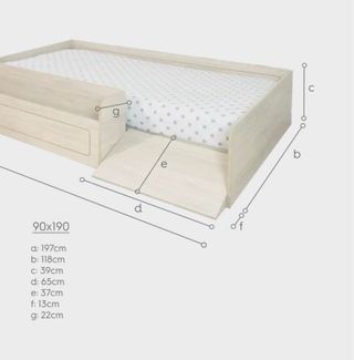 Cama Montessori Madera Natural