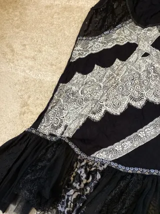 Desigual sin mangas negro blanco Talla L