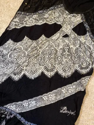 Desigual sin mangas negro blanco Talla L