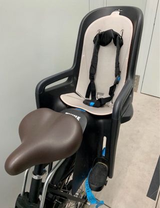 Bicicleta Cortina con silla infantil talla grande