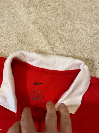 Polo Nike Rojo Blanco Talla XS
