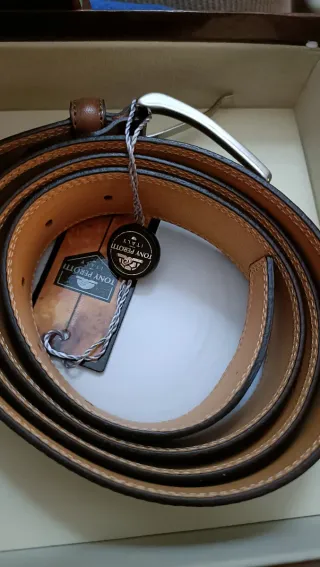 Set 3 pezzi Tony Perotti portafoglio, cintura, por