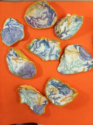 Conchas Decoradas Decoupage