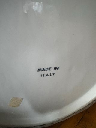 Maceta de mayólica italiana