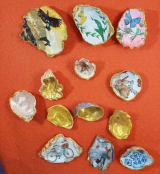 Conchas Decoradas Decoupage Artesanal