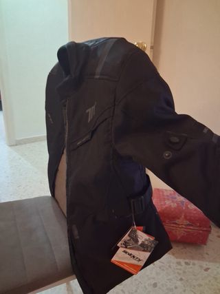 Chaqueta Moto Touring Seventy Negra Gris Nueva