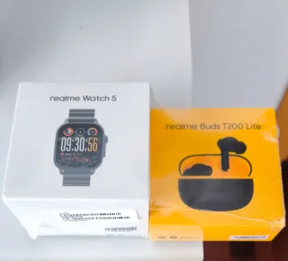 Sin estrenar-Pack Realme Watch 5 y Buds T200 Lite