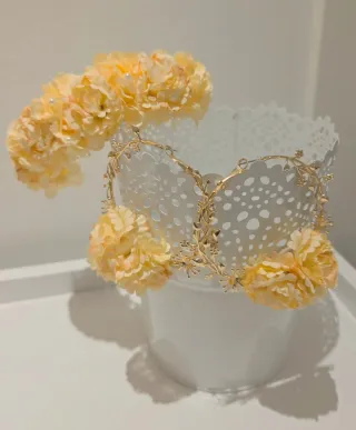 Conjunto Flamenca Flores Doradas