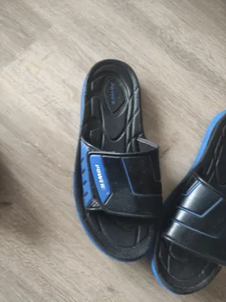 Chanclas Power Negras y Azules