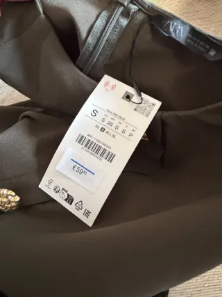 Vestido midi combinado cinturón zara