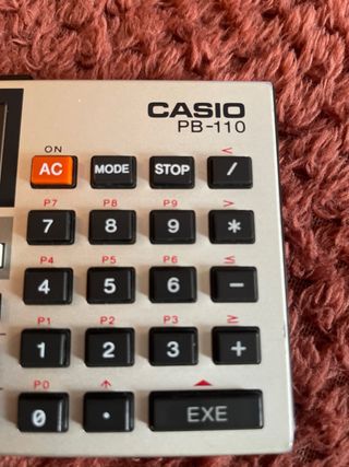 Calculadora Casio PB-110 Data Bank