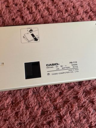 Calculadora Casio PB-110 Data Bank