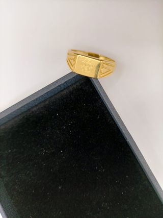Anillo Sello Oro 18k - 5,22gr