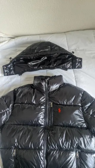 Puffer Chaqueton Polo Ralph Lauren negro brillante