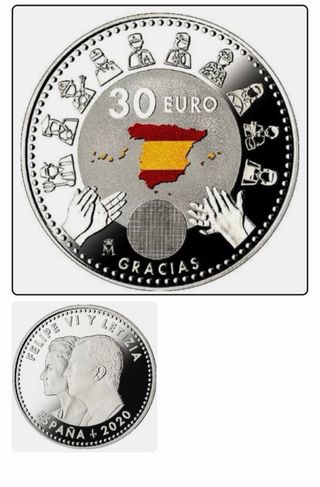 Moneda 30€ COVID España 2020