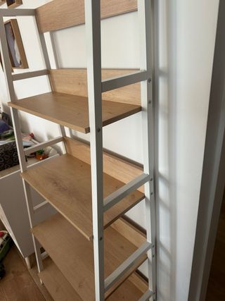 Estantería Crater 4 baldas madera y metal