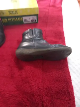 BOTINES PIEL NEGROS TALLA 36 NOENVIO