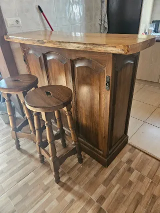 Barra de cocina madera maciza