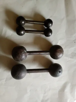 Juego de 4 Mancuernas Antiguas