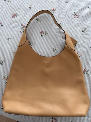 Bolso Coach Beige Piel