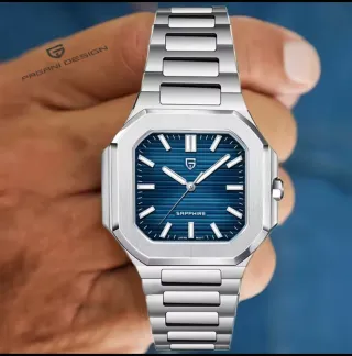 Reloj Pagani Design Hombre Azul y Plateado