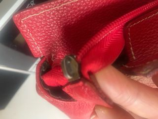 Bolso rojo piel