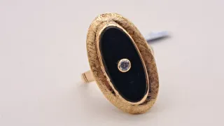 Anillo Oro 18k Onix
