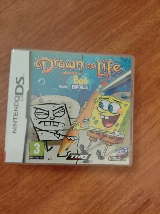 Drawn to Life Bob Esponja Juego DS Original