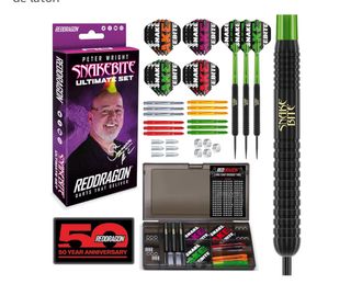 Juego Dardos Peter Wright Snakebite RedDragon
