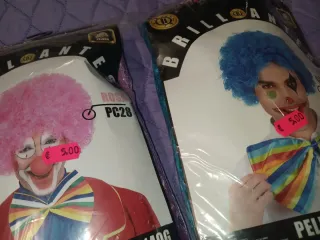 3 pelucas adulto carnaval sin estrenar