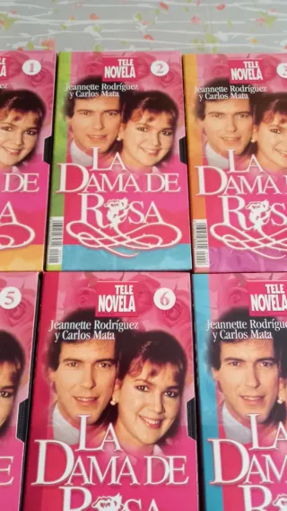La Dama de Rosa - Tele Novela VHS (12 videos)