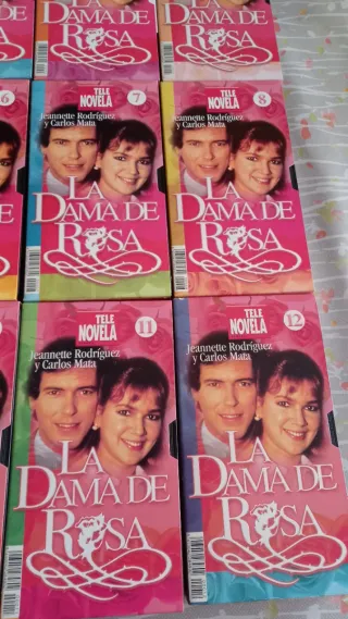 La Dama de Rosa - Tele Novela VHS (12 videos)