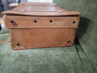 Maleta Vintage Cuero Marrón