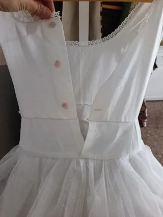 Can Can Fallera Niña Blanco Talla 55