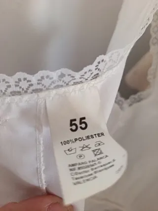 Can Can Fallera Niña Blanco Talla 55