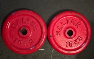 Discos de pesas Salter 10kg (2 unidades)