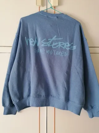 Sudadera Azul "New Stories", Pull&Bear