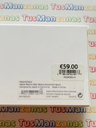 Correa Nike Sport Band Negra/Voltio 38mm