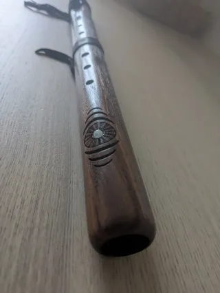 Flauta Nativa Americana - Sol menor - 432H - Cedro