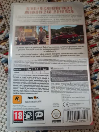 L.A. Noire Nintendo Switch